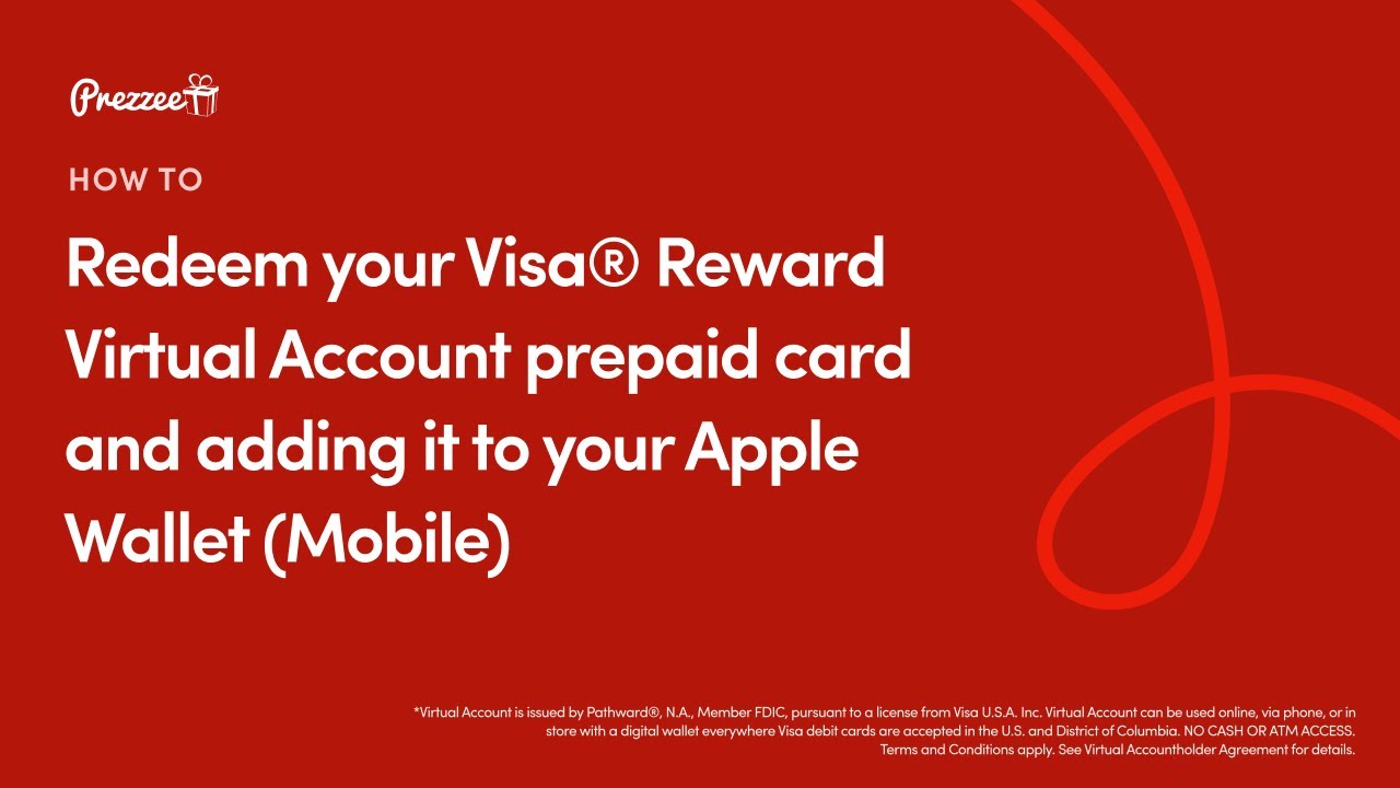 Visa&reg; Reward Virtual Account prepaid card | How to redeem and use (Mobile)