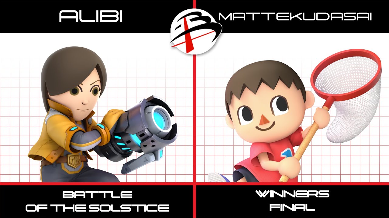 Battle of the Solstice  | Alibi (Mii Gunner) vs MATTEKUDASAI (Villager) | WF | SSBU