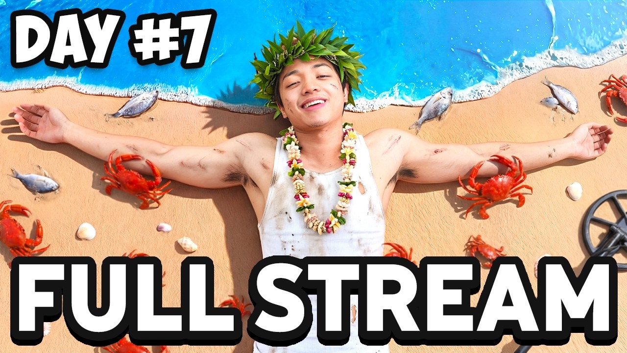 Surviving 7 Days Stranded On An Island FULL Stream! (Day 7)