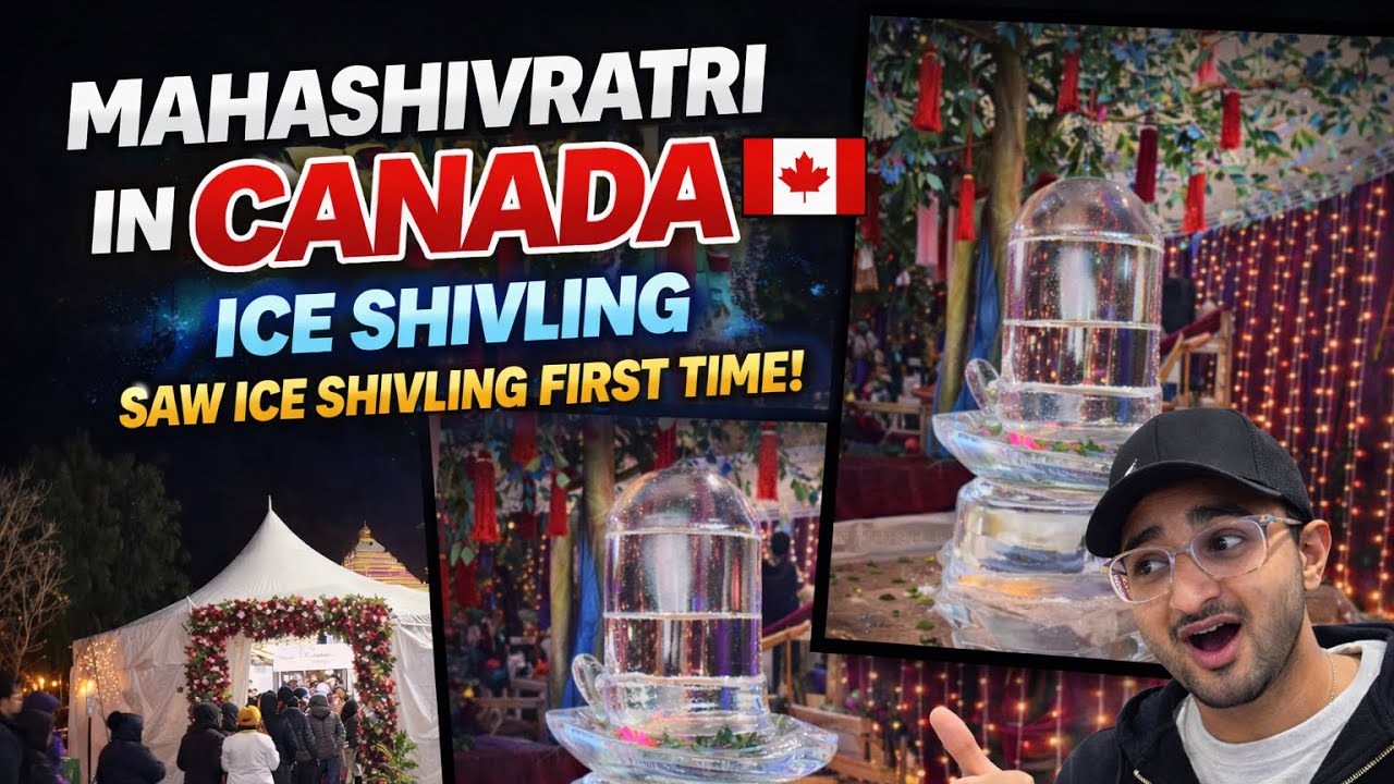 Maha shivratri in canada 🇨🇦 | Ice shiva ❤️#mahadev #canadadiaries #dailyvlog 