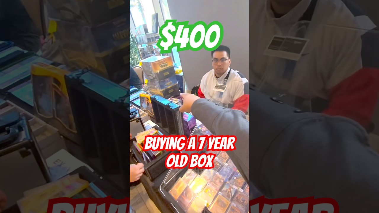 This 7 Year Old Pok&eacute;mon Box was $400! #pokemon #packopenning #pokemontcg