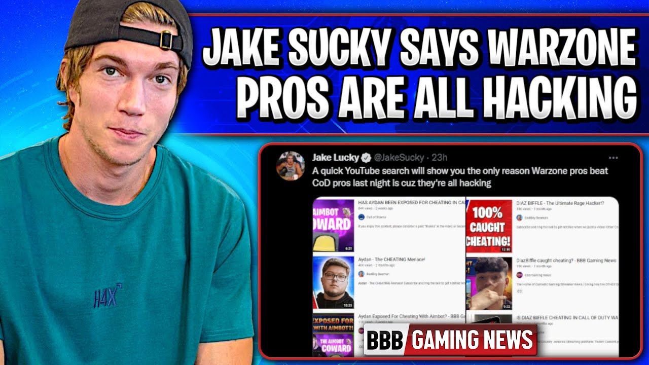 Jake Sucky says all Warzone Pros are hacking! - BBB gaming News