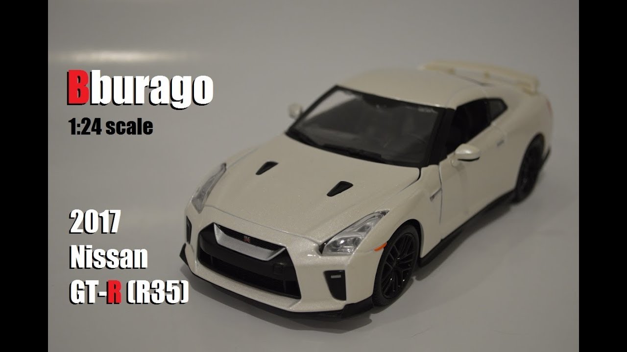 Bburago 1:24 2017 Nissan GTR (Raw & Up Close)