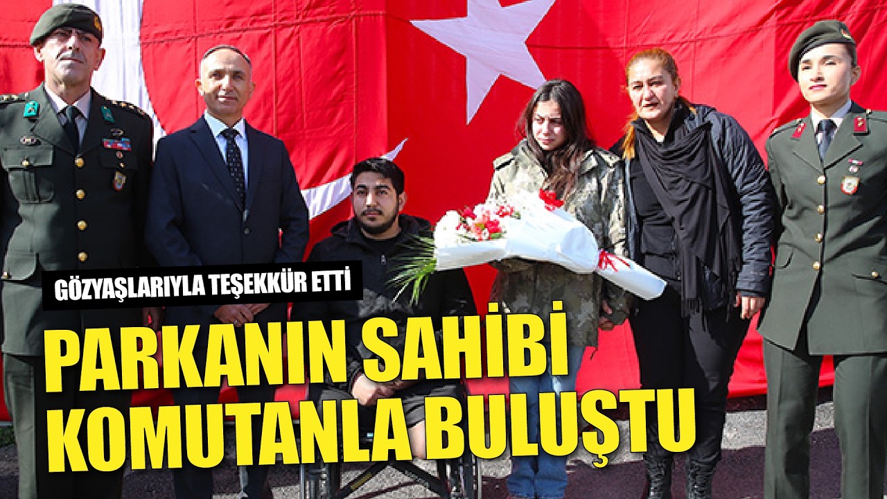 Depremzede Beliz, parkanın sahibi komutanla buluştu!
