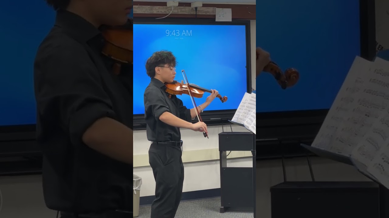 Cameron’s violin solo assembly 