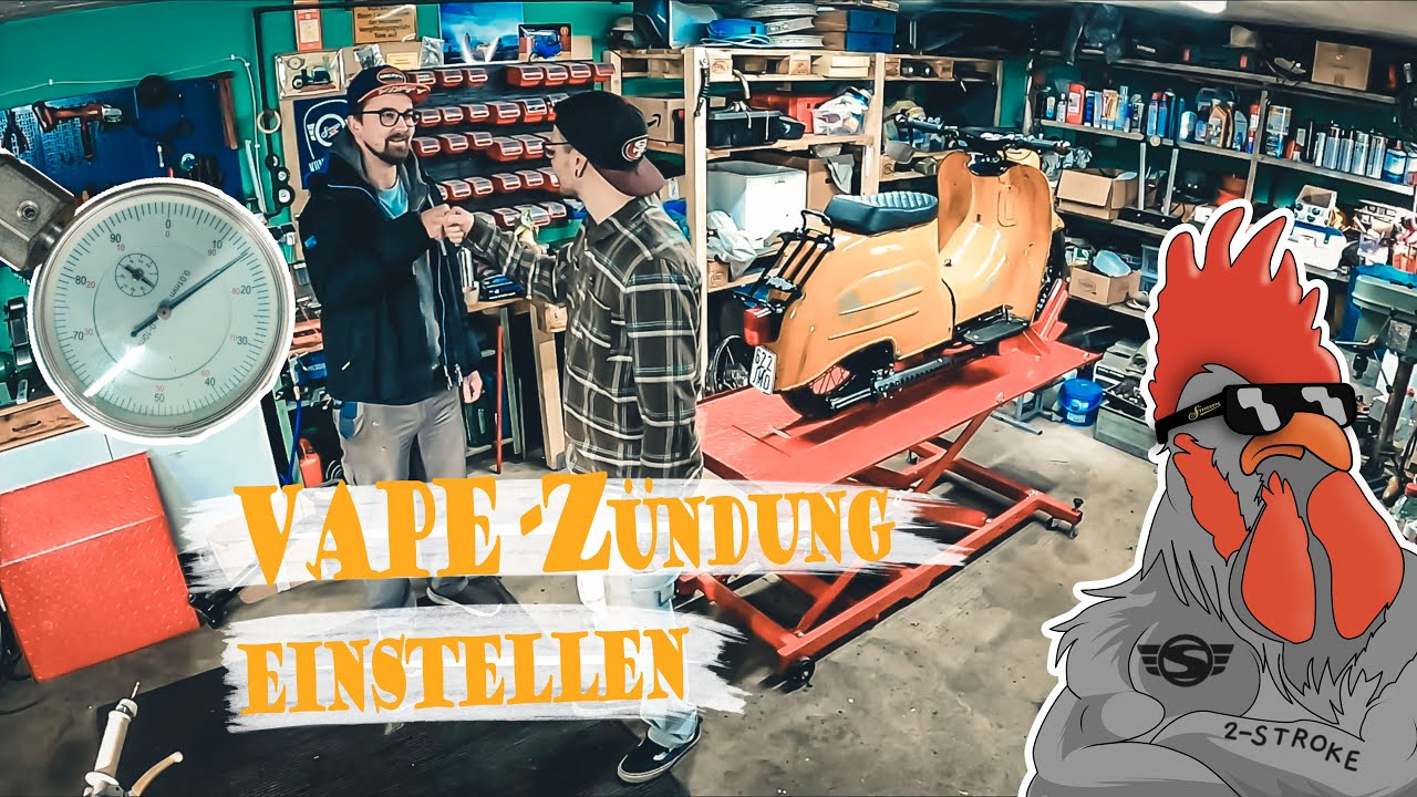 Simson Vape Z&uuml;ndung einstellen und abblitzen - Schwalbe Kr51/2