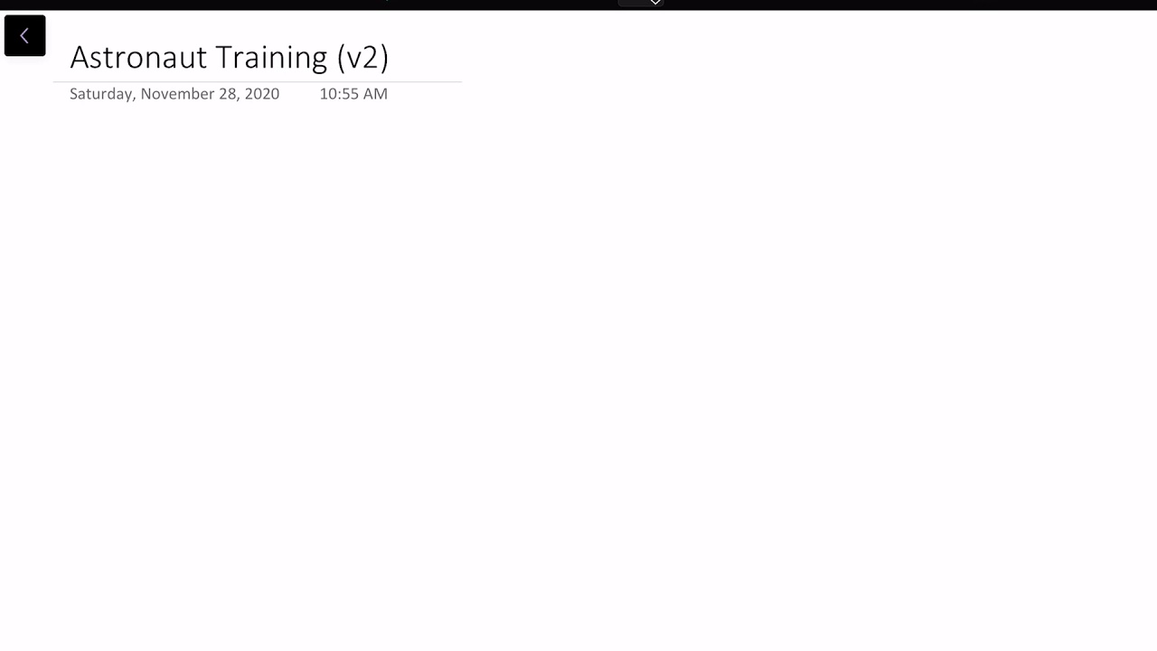 Astronaut Training (v2)