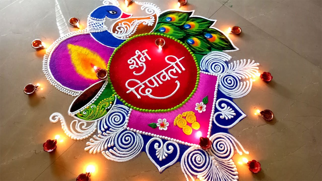 Attractive rangoli for Diwali 2025   #36