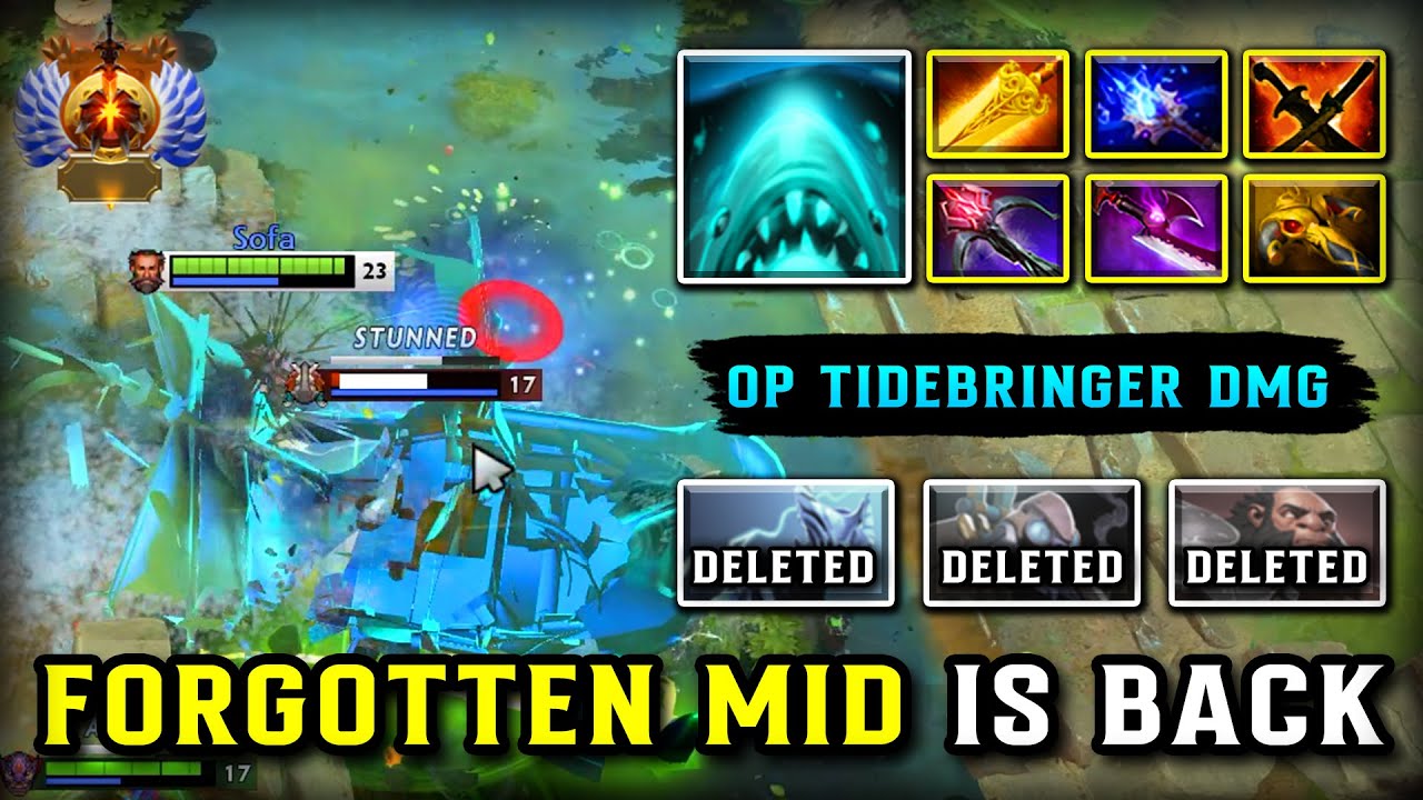 FORGOTTEN MID IS BACK!!! OP Tidebringer Damage Kunkka | Radiance Burn DPS + Daedalus Build | DOTA 2