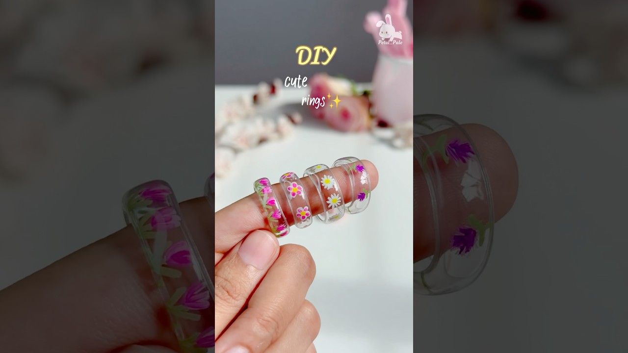 DIY easy rings using waste plastic bottle✨|5 minutes crafts|#shorts #diy #ring #plasticbottle
