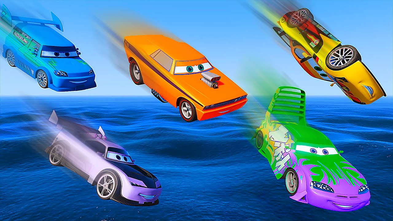 ALL CARS PARTY - Lightning McQueen & Friends Snot Rod Boost Wingo DJ Miguel Camino