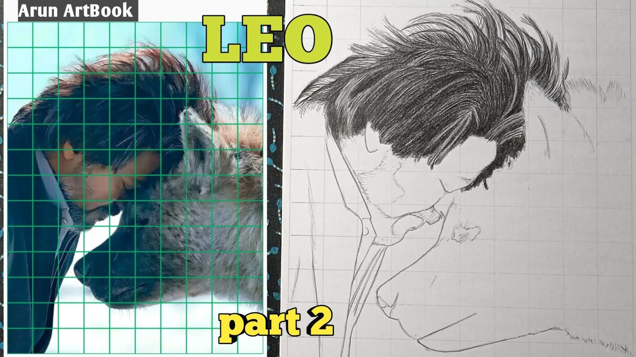 LEO Vijay Drawing Easy / Leo Hyena Drawing / Vijay Drawing Easy Steps / Arun ArtBook