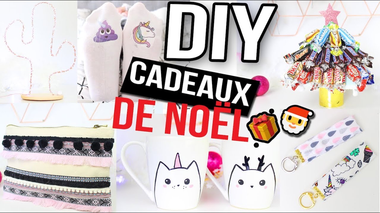 DIY NOEL ┋6 IDEES CADEAUX POUR TOUTE LA FAMILLE _ FACILE & PAS CHER - christmas gift francais