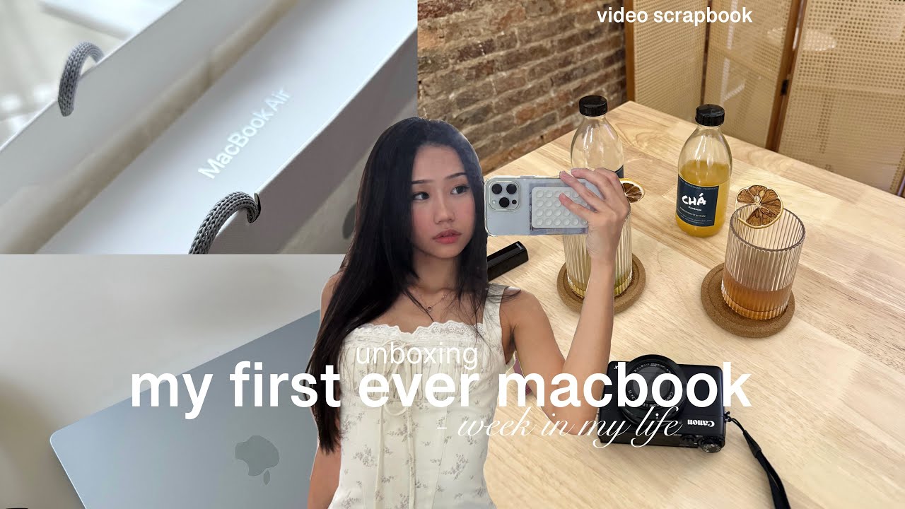 Распаковка моего ПЕРВОГО в жизни MacBook Air M4 + видеоблог о посещении кафе ˗ˏˋ ★ ˎˊ˗