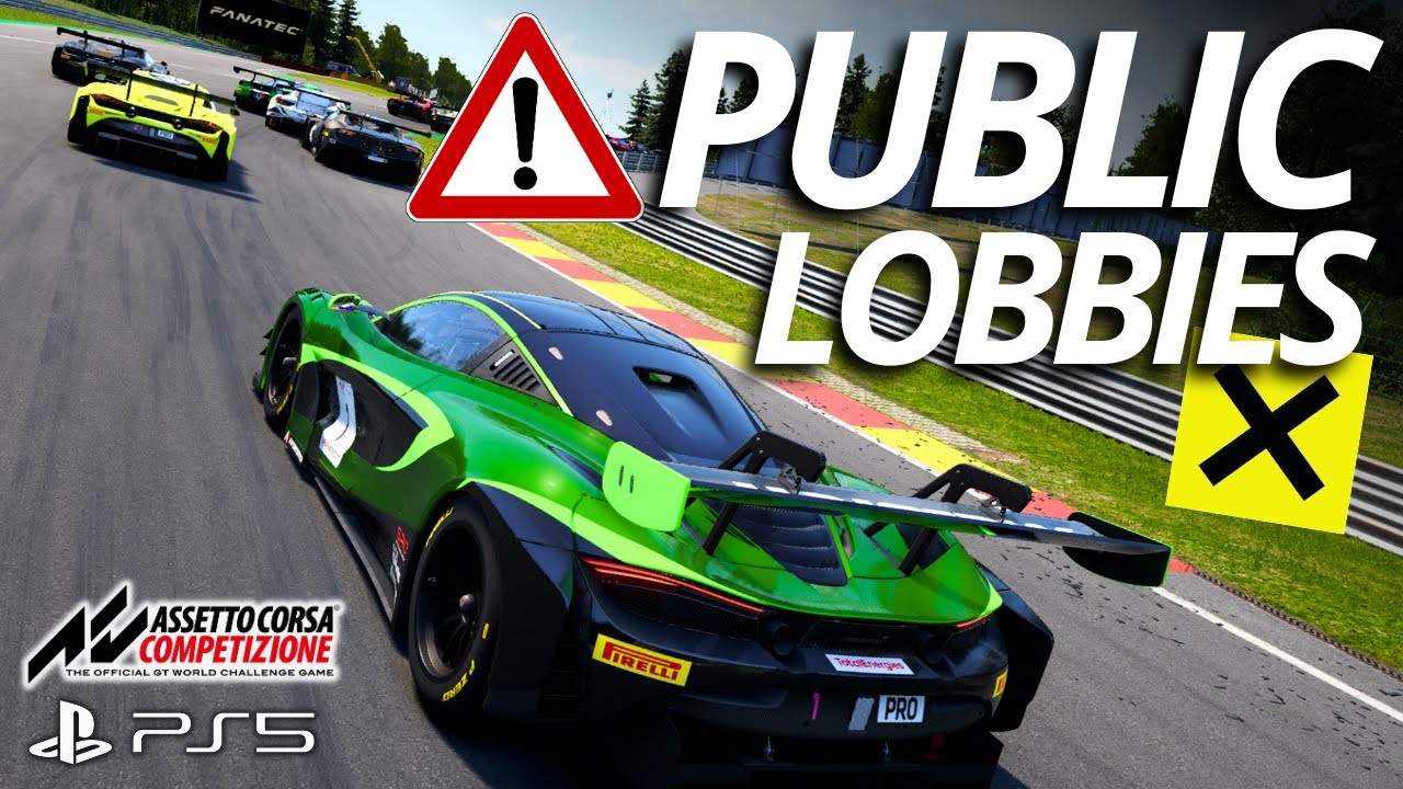 ACC on PS5: Public Lobbies Starting From The Back!