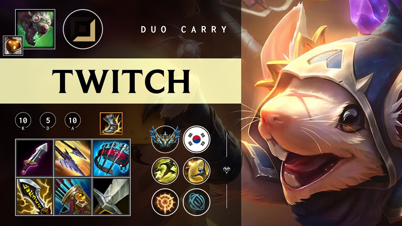 Twitch ADC vs Aphelios - KR Challenger Patch 26.02