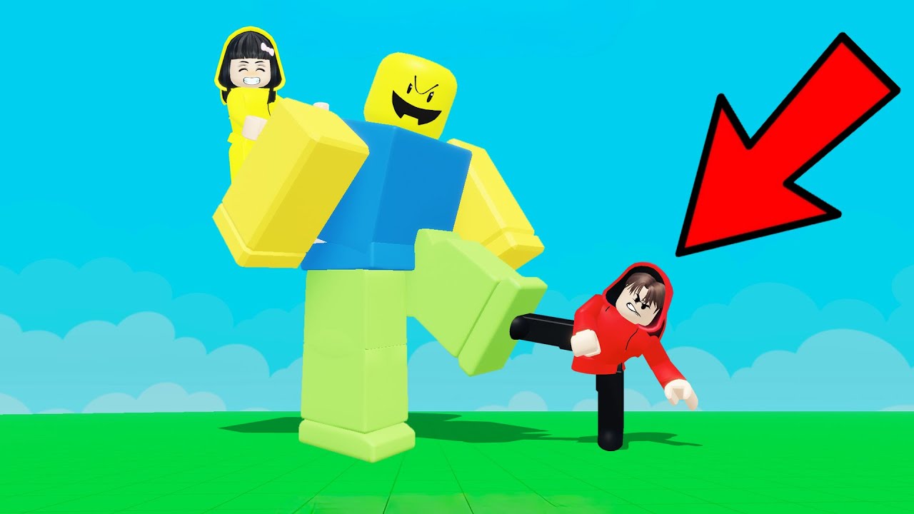 Yuta, Mio Dan Baby Celine Tendang Pintu Rumah Milik Monster Noob || ROBLOX