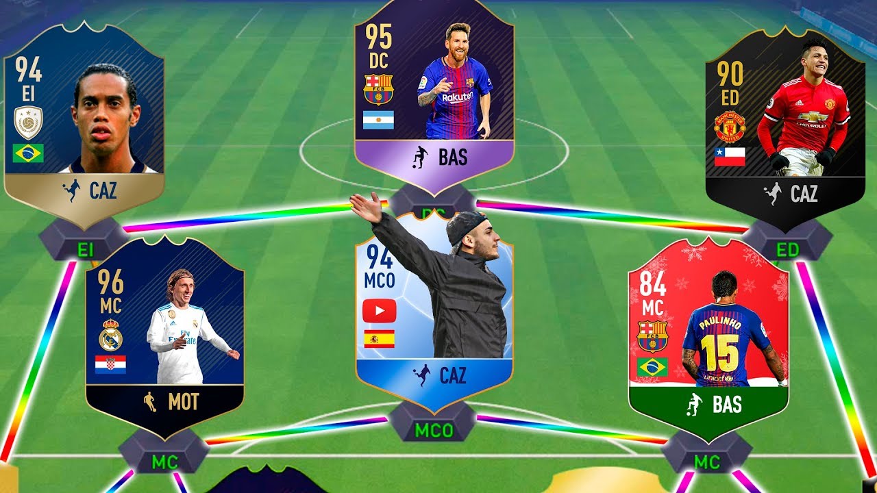 LA MEGA PLANTILLA ARCOIRIS !! *MILLONARIA* FIFA 18
