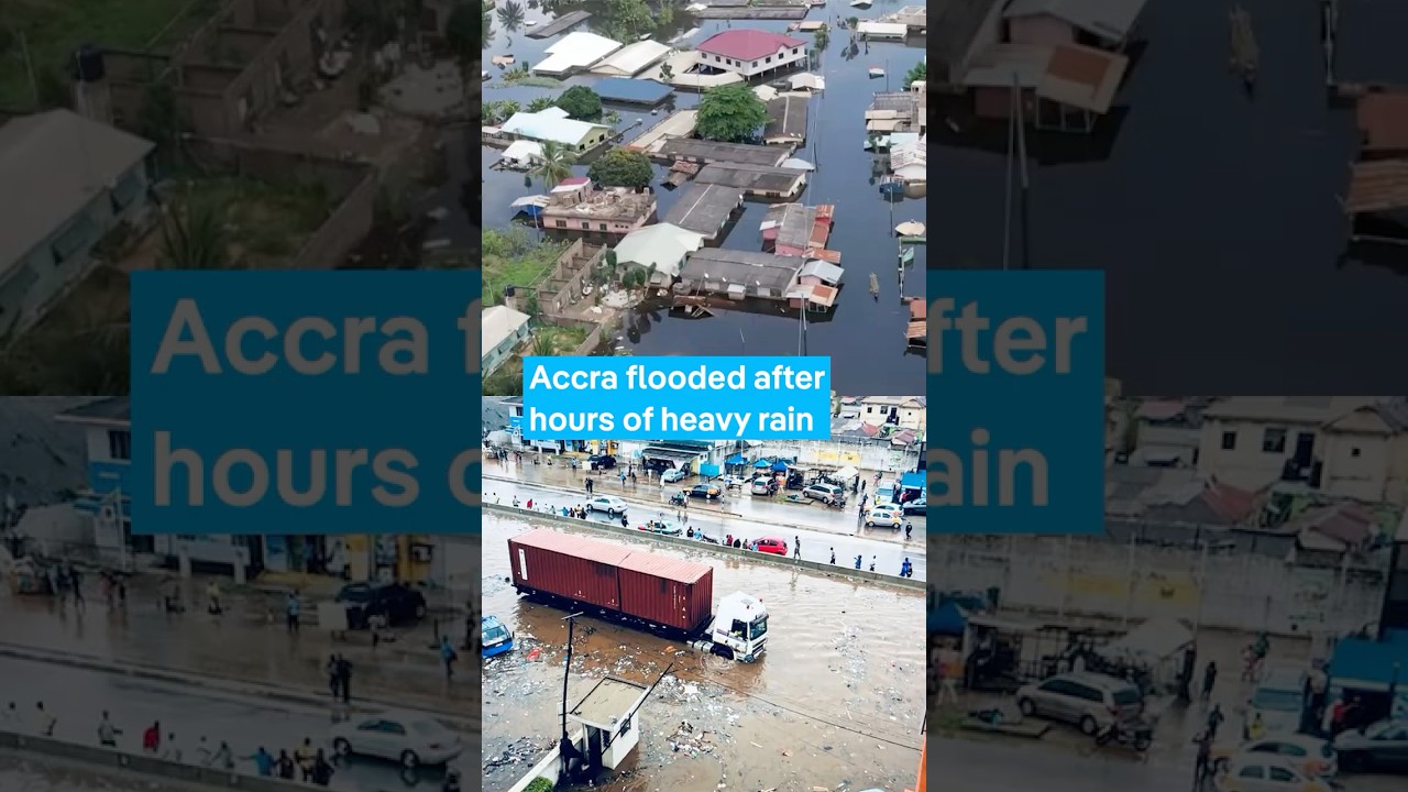 Ghana&rsquo;s Accra flooded after hours of heavy rainfall