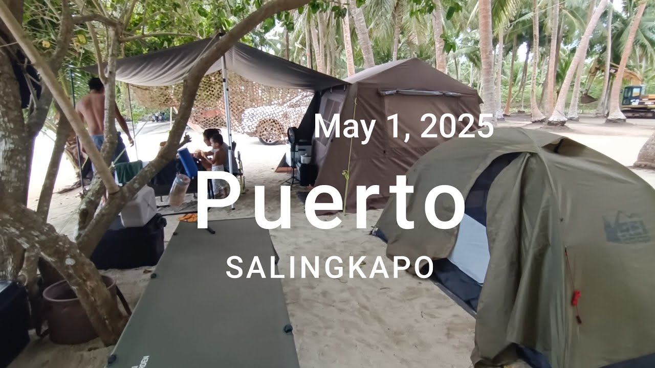Beach camping | Puerto Salingkapo | May 1, 2025.