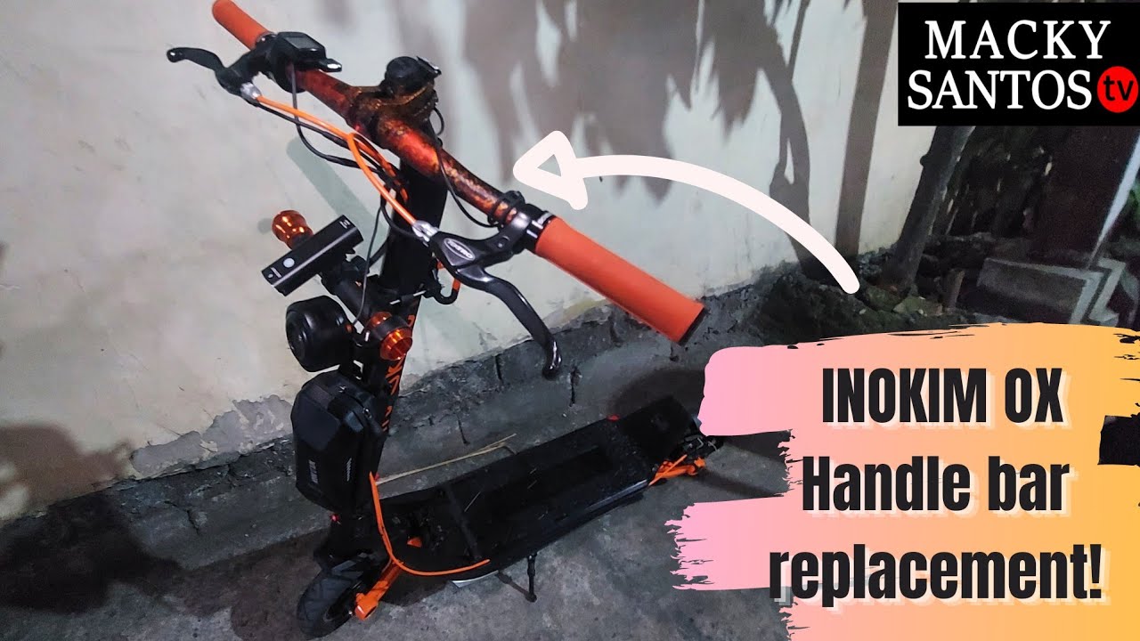 How to replace the handle bar and stem of Inokim OX | Macky Santos TV