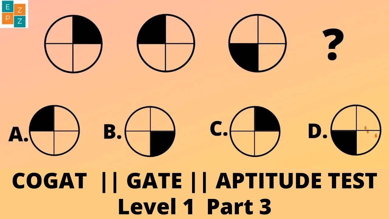 PRACTICE TEST LEVEL 1 PART 3 || COGAT || GATE || JOB APTITUDE TEST