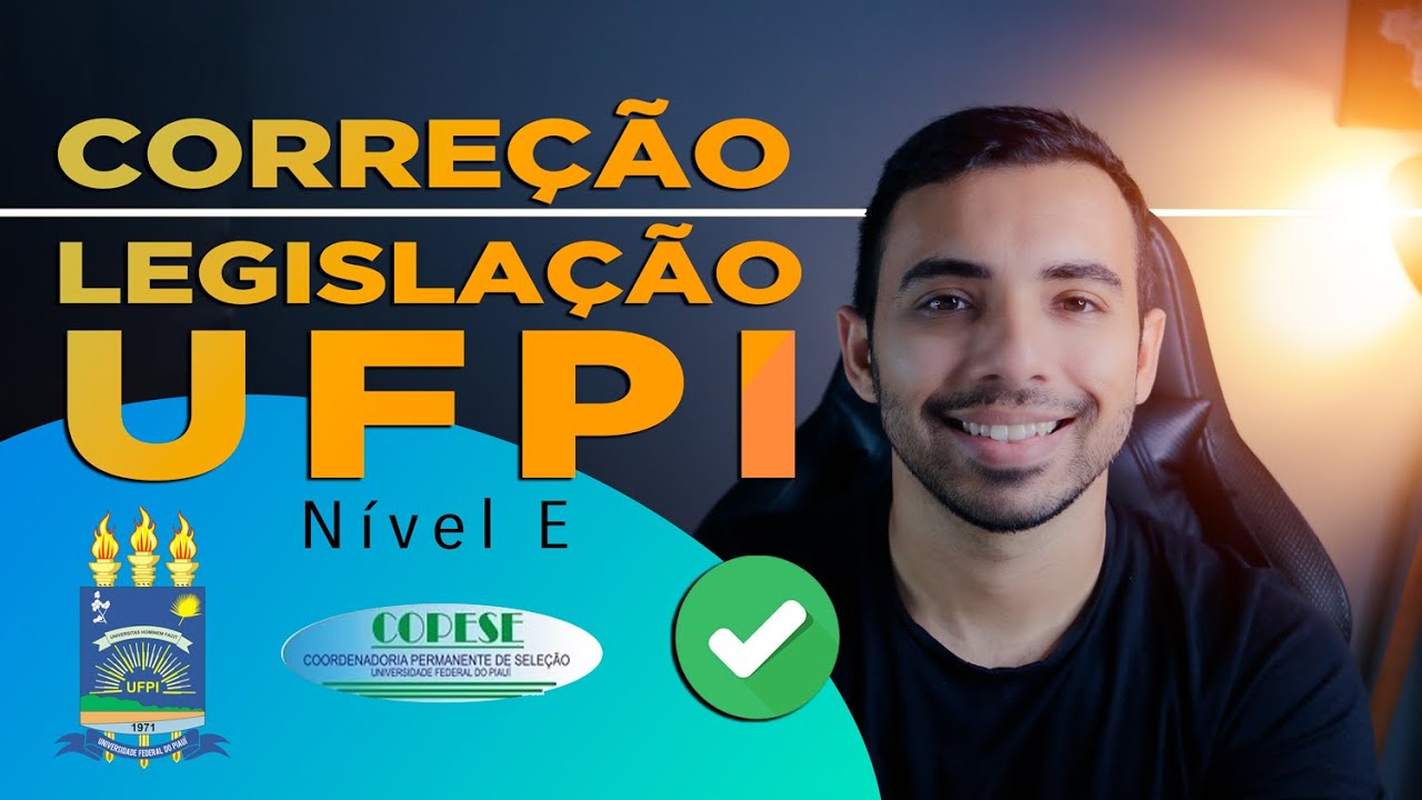 Correção de Legislação UFPI  2023 - nível E