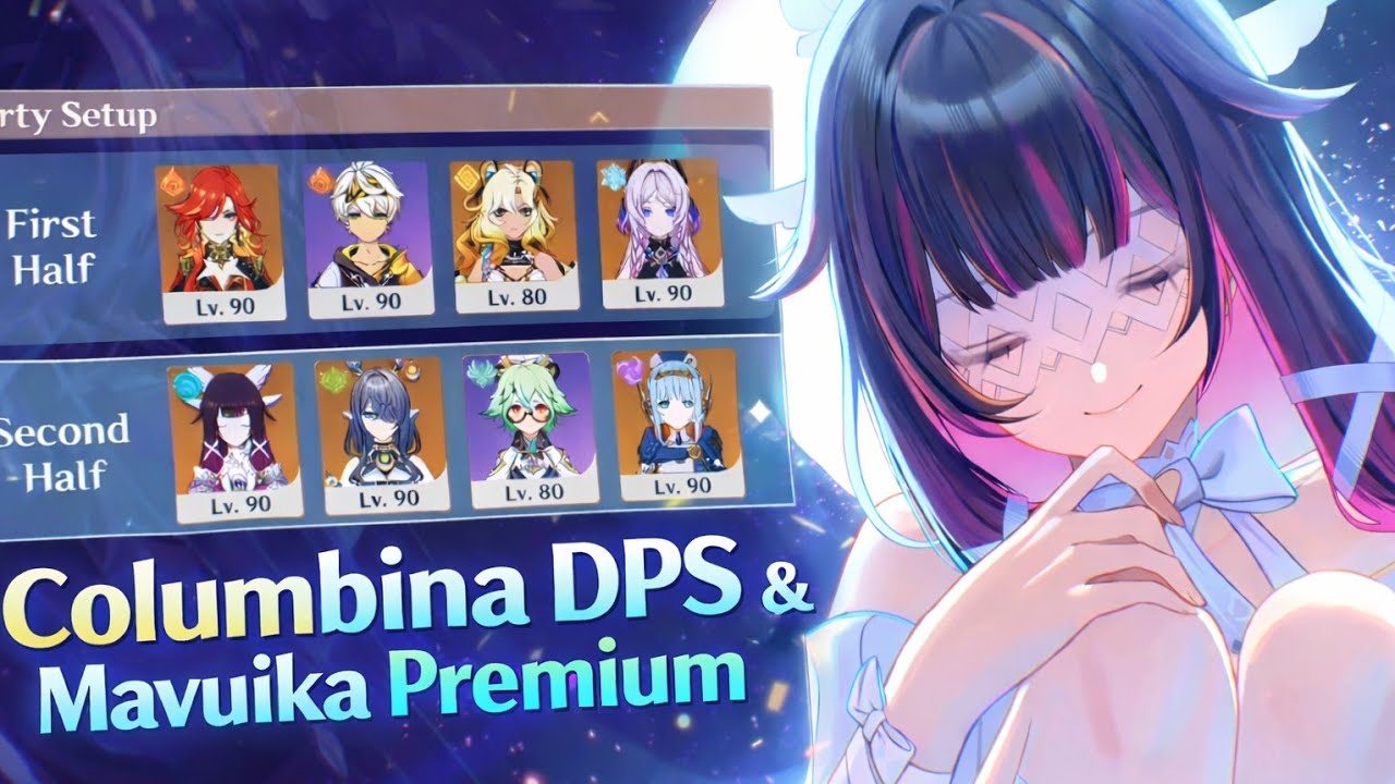 Luna IV / Genshin 6.4 Abyss Run — Columbina Dps & Mavuika Premium 