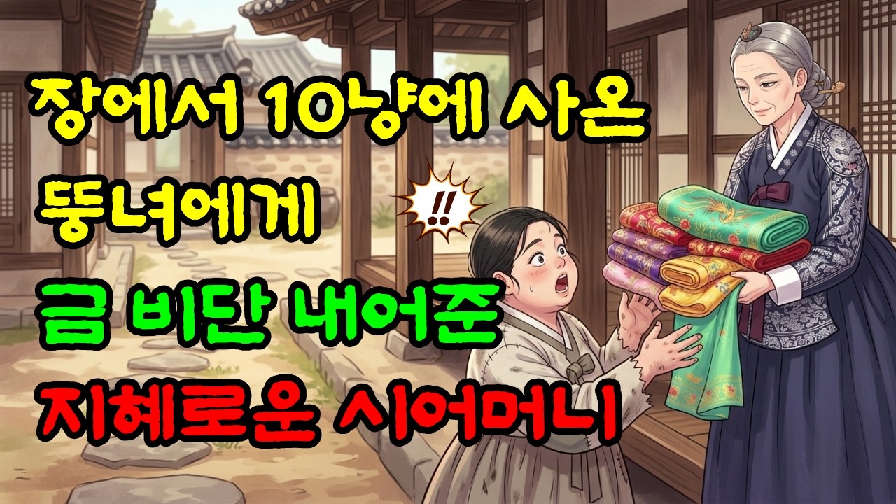 별 볼일 없는 뚱녀를 시장에서 13냥에 산 것도 모자라, 금실과 비단까지 내어준 지혜로운 시어머니 | 야담 | 민담 | 설화 | 옛날이야기 | 오디오북 | 수면동화 | 잠잘때