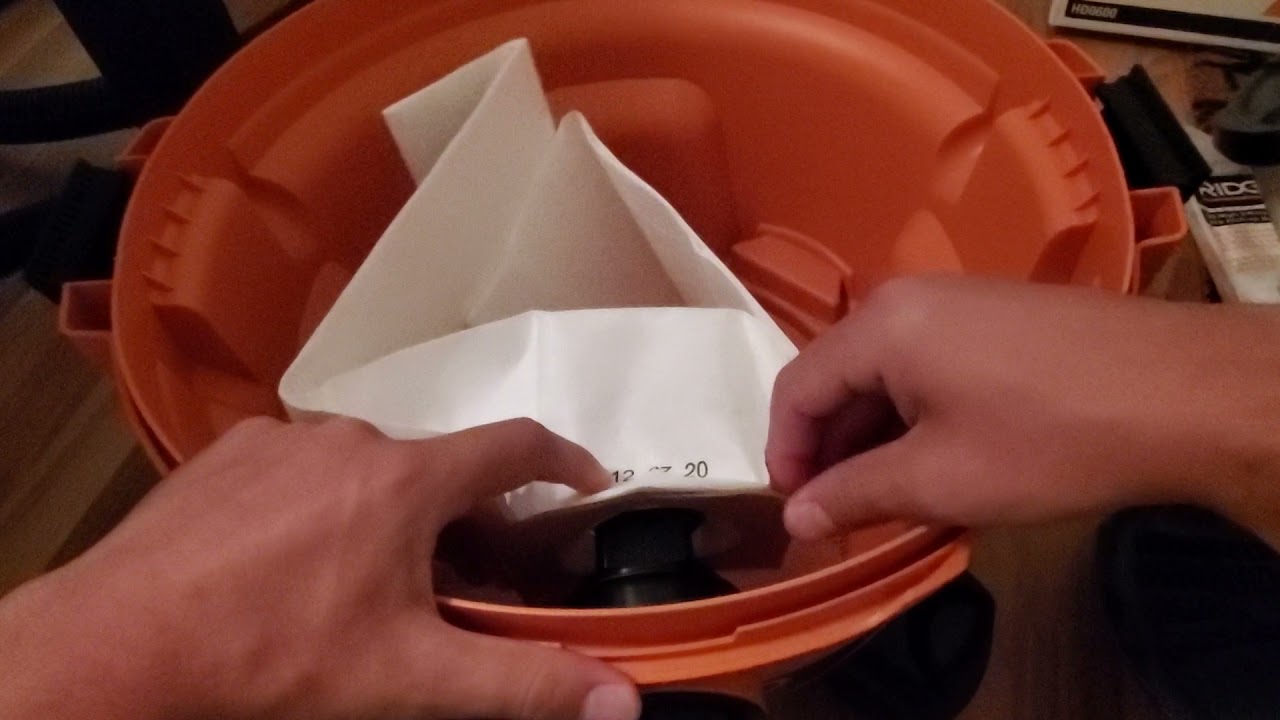 Installing a Ridgid Dry Bag to a 6 Gallon Vac