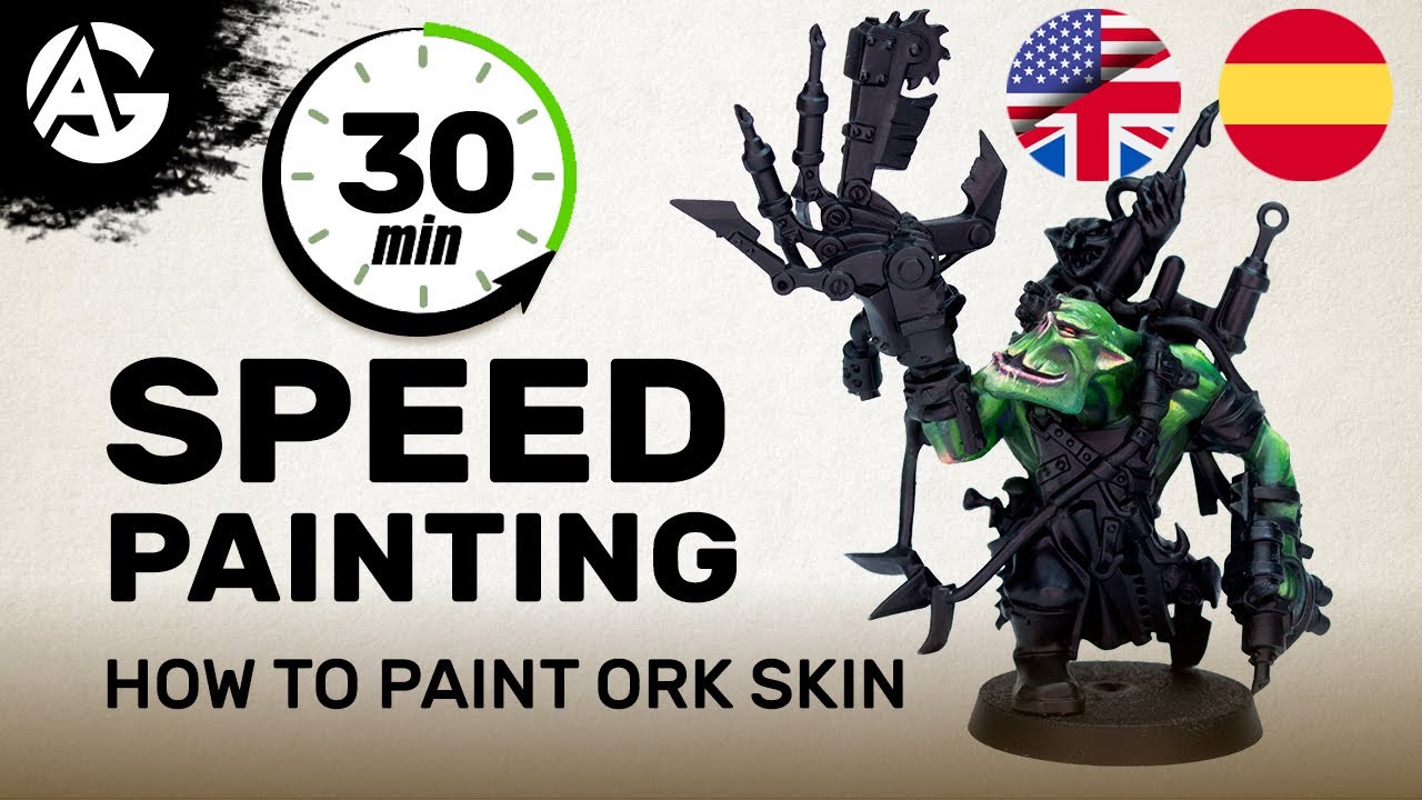SPEED PAINTING - How to paint ORK SKIN