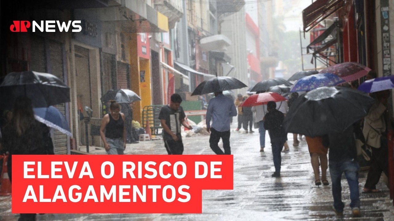 Previsão do Tempo: corredor de umidade coloca Sudeste e Centro-Oeste em alerta para chuvas