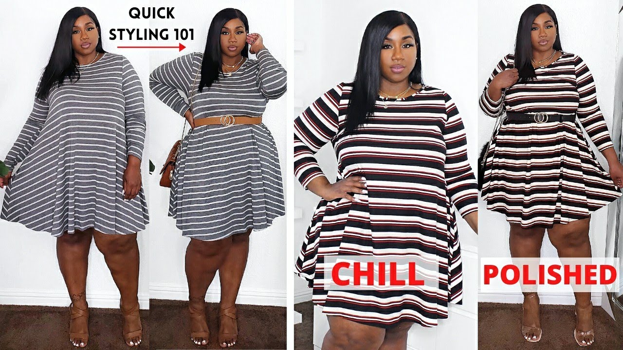 HOW TO STYLE A BABYDOLL DRESS FOR PLUS SIZE CURVES! SHOP LACENLEOPARD