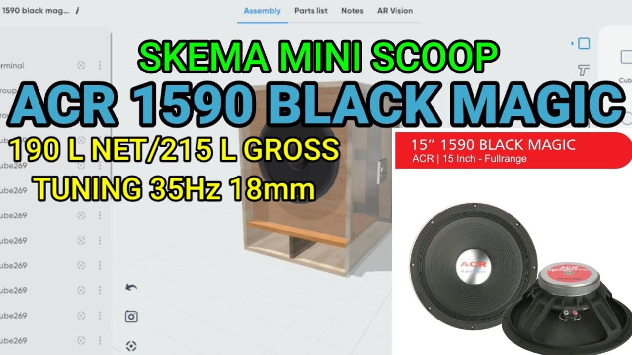 Skema Miniscoop ACR 1590 Black Magic Tuning 35Hz