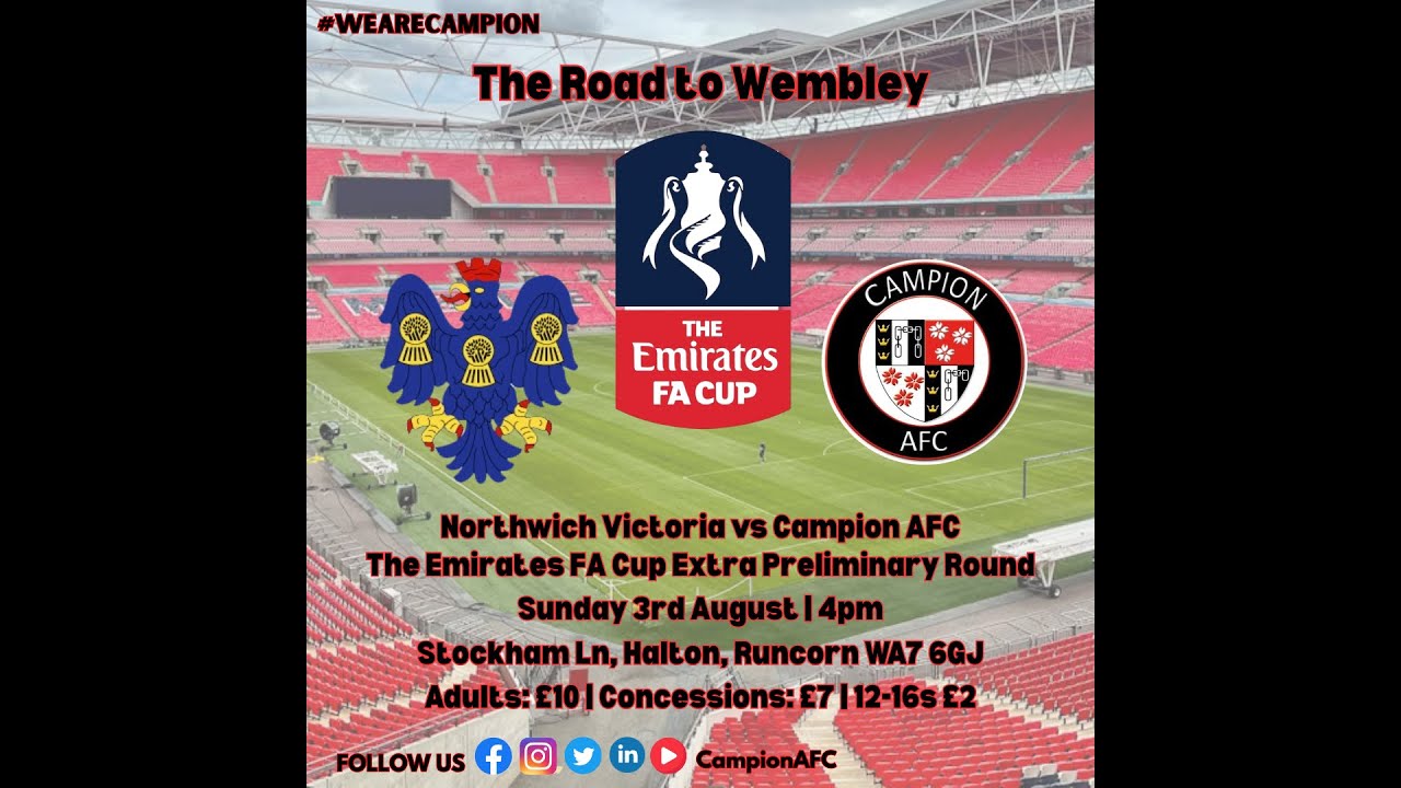 Northwich Victoria vs Campion AFC (Emirates FA Cup Extra Preliminary Round 03/08/25)