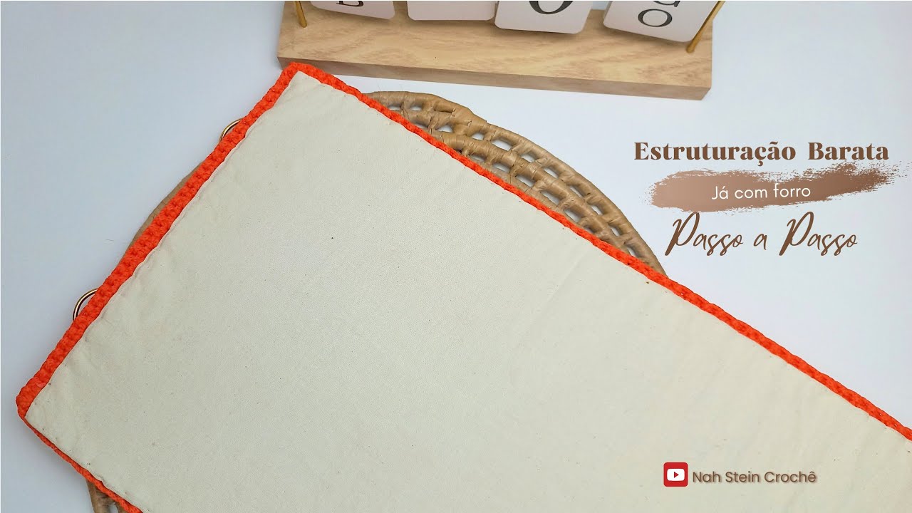 Como Estrutura Sua Bolsa De Forma Barata | Já vai com Forro | Nah Stein Crochê 