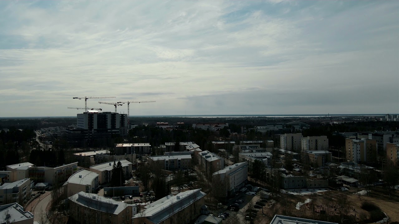 Spring Drone Flight in Oulu Finland 22.4.2021