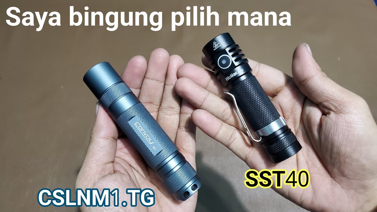 Convoy S2+ CSLNM1.TG vs Wurkkos WK03 SST40