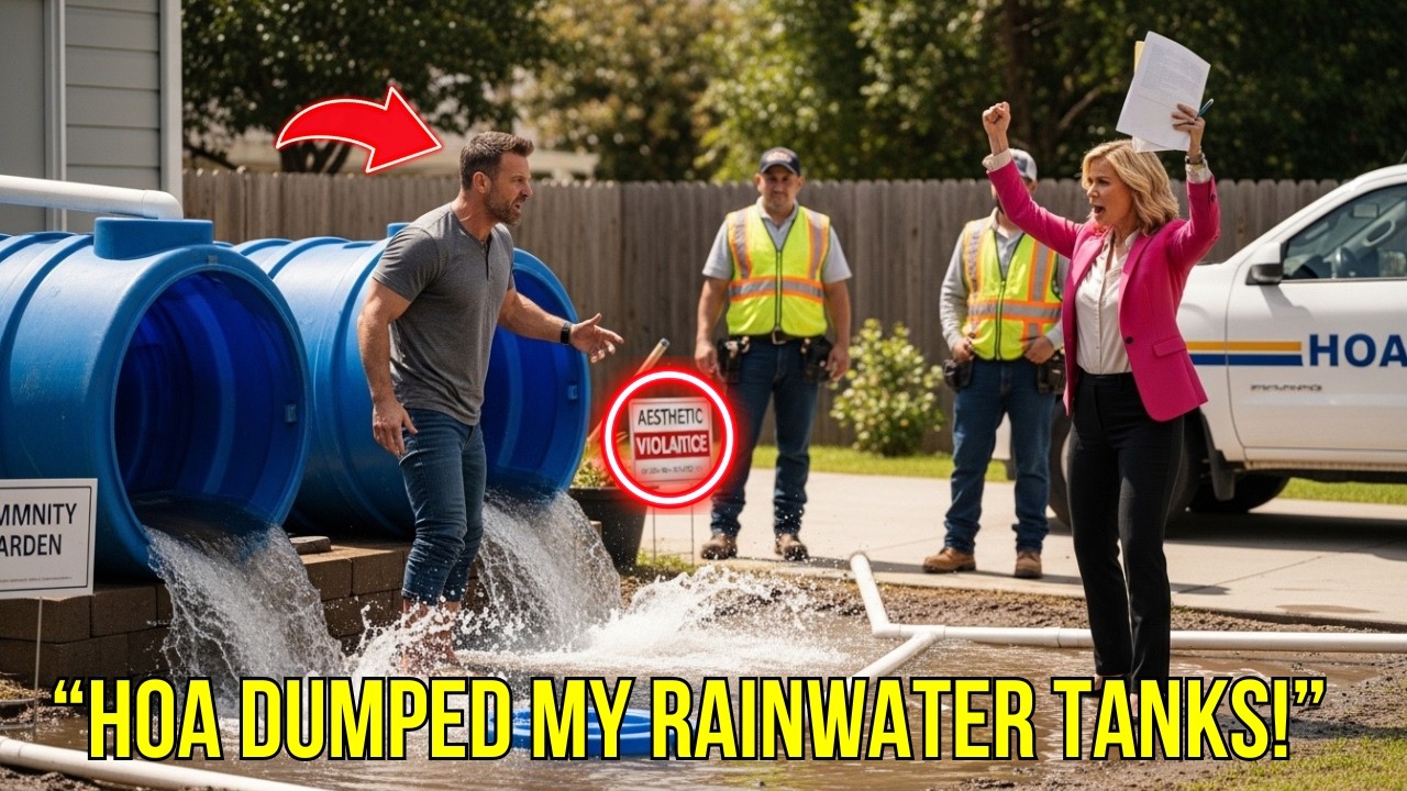 HOA Karen Dumped My Rainwater Tanks — Not Knowing the Community Garden Depended on Them