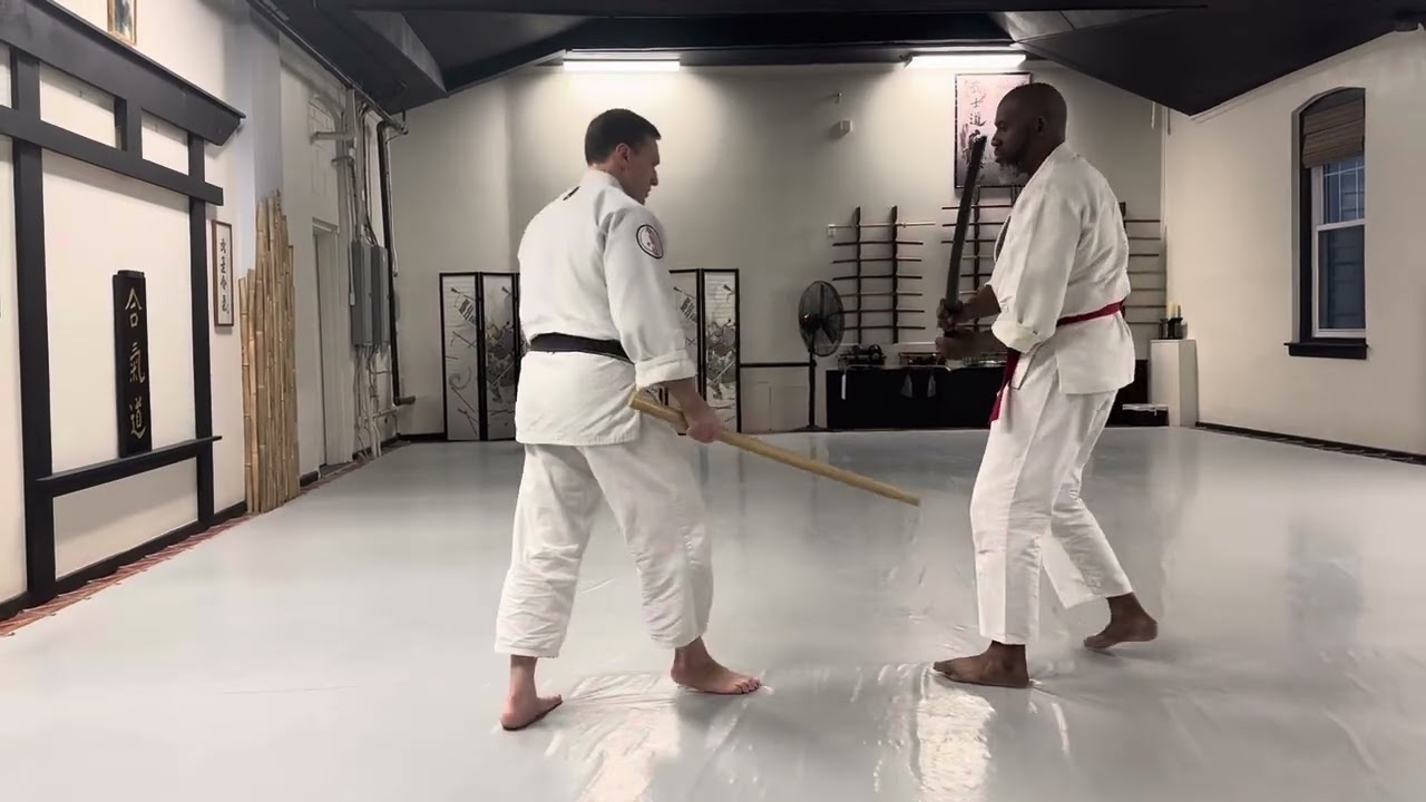 How does kumi tachi #5 translate to hand technique? #aikido #martialwaydojo #martialway #samurai 