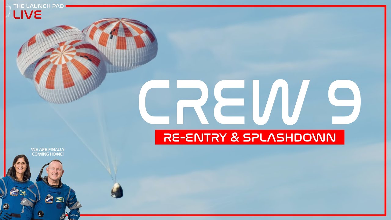 SPLASHDOWN! - NASA SpaceX Crew 9 ReEntry & Splashdown