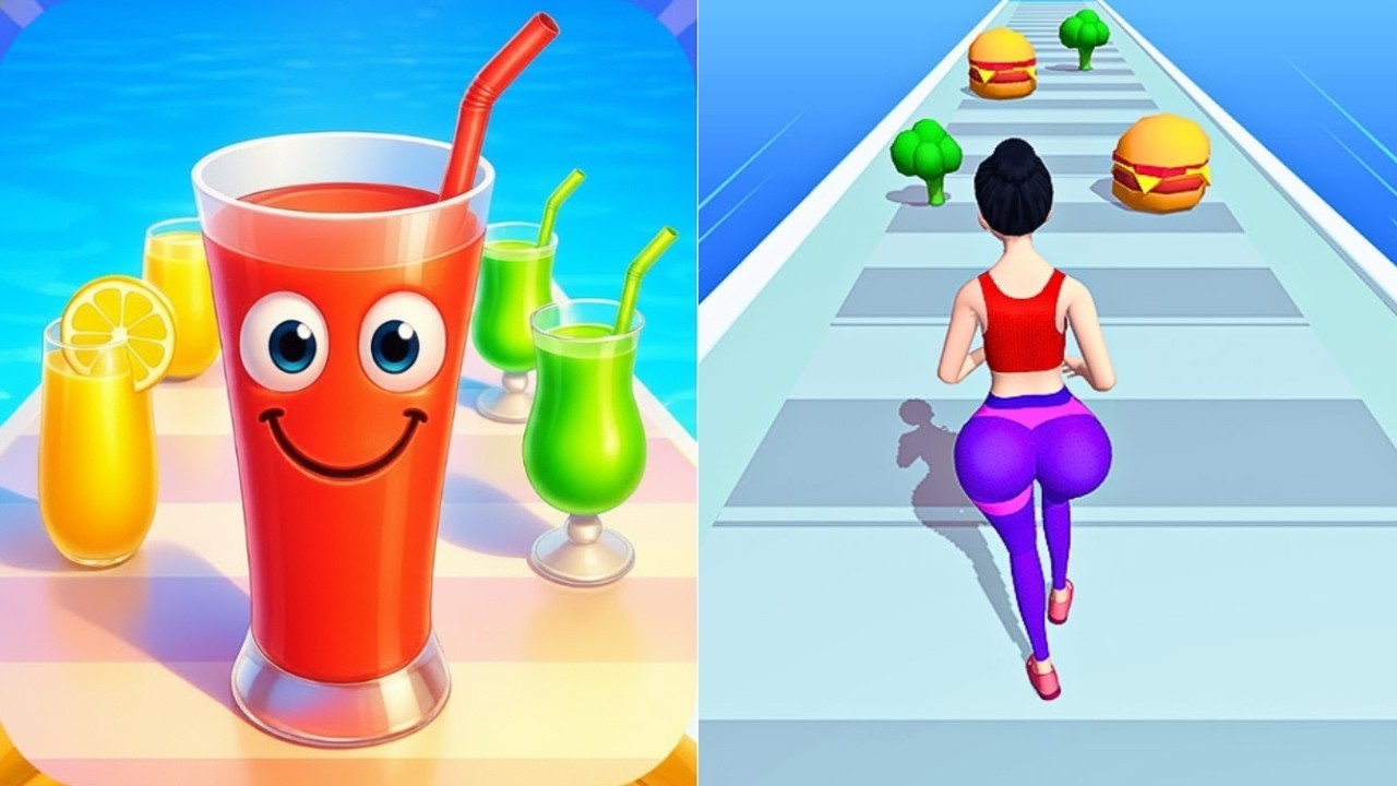 Twerk Race vs Juice Run – Crazy Fun Battle!