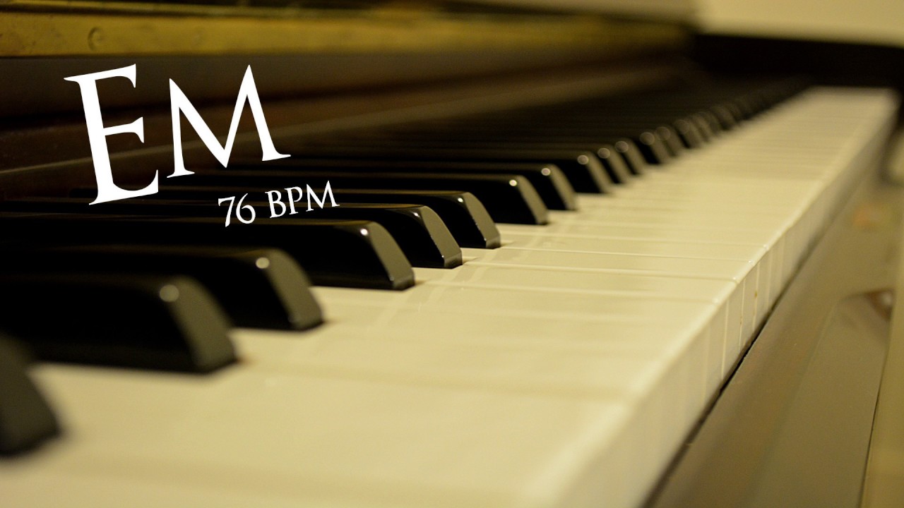Sad Emotional Backing Track in E Minor (76 bpm)