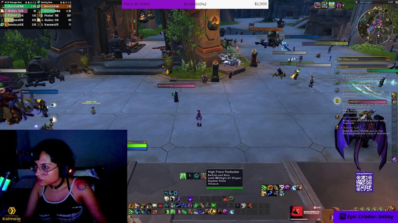 Sou sua healer no World of Warcraft
