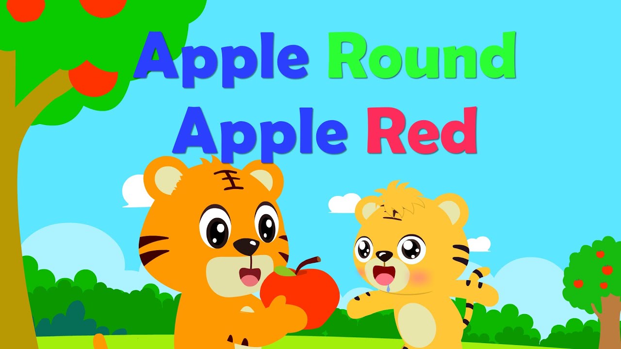 【英語兒歌】Apple Round Apple Red | 童年經典 | 兒歌童謠 | 幼兒早教啟蒙 | 貝樂虎 | BabyTiger
