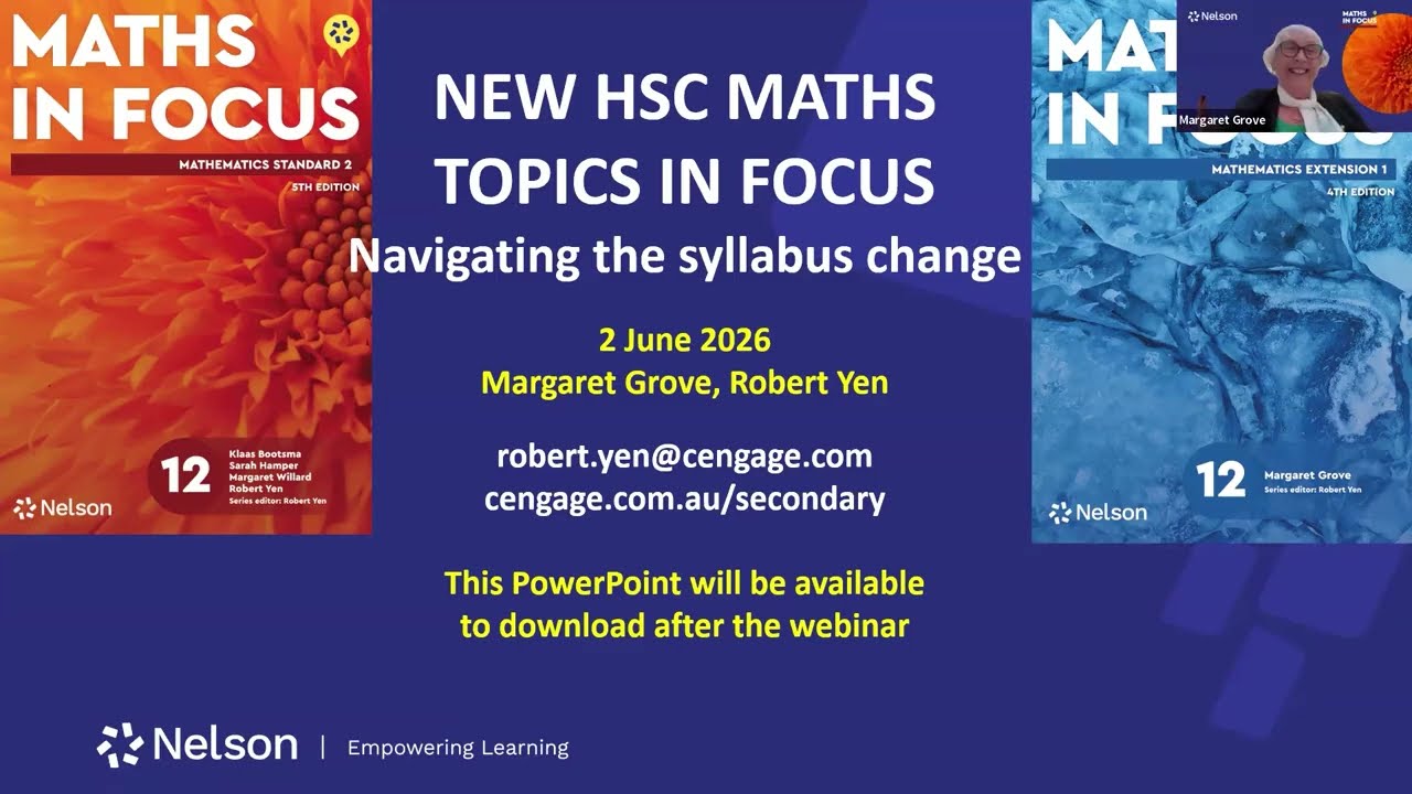 HSC 2027 Ready: Topics from the new syllabus Webinar