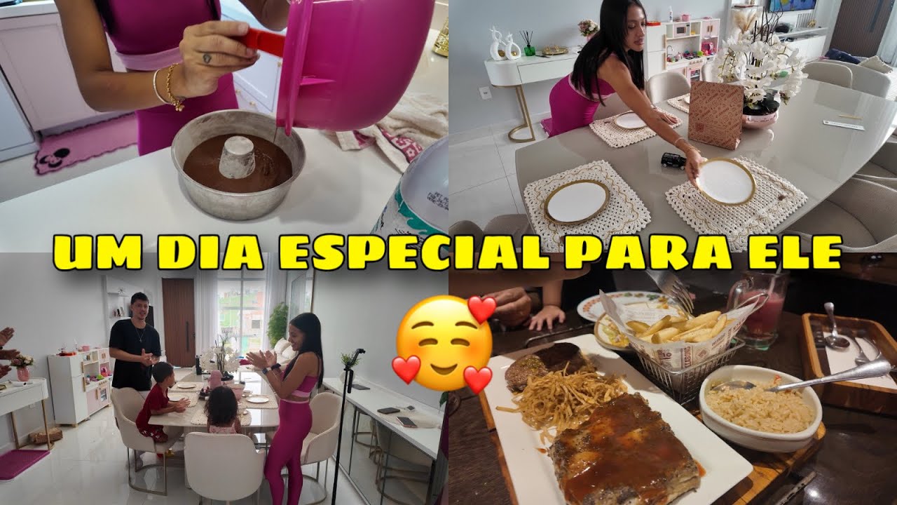 ANIVERSÁRIO DO MARIDO | PREPAREI CAFÉ DA MANHÃ ESPECIAL PARA ELE | PRESENTE + FOMOS JANTAR FORA  