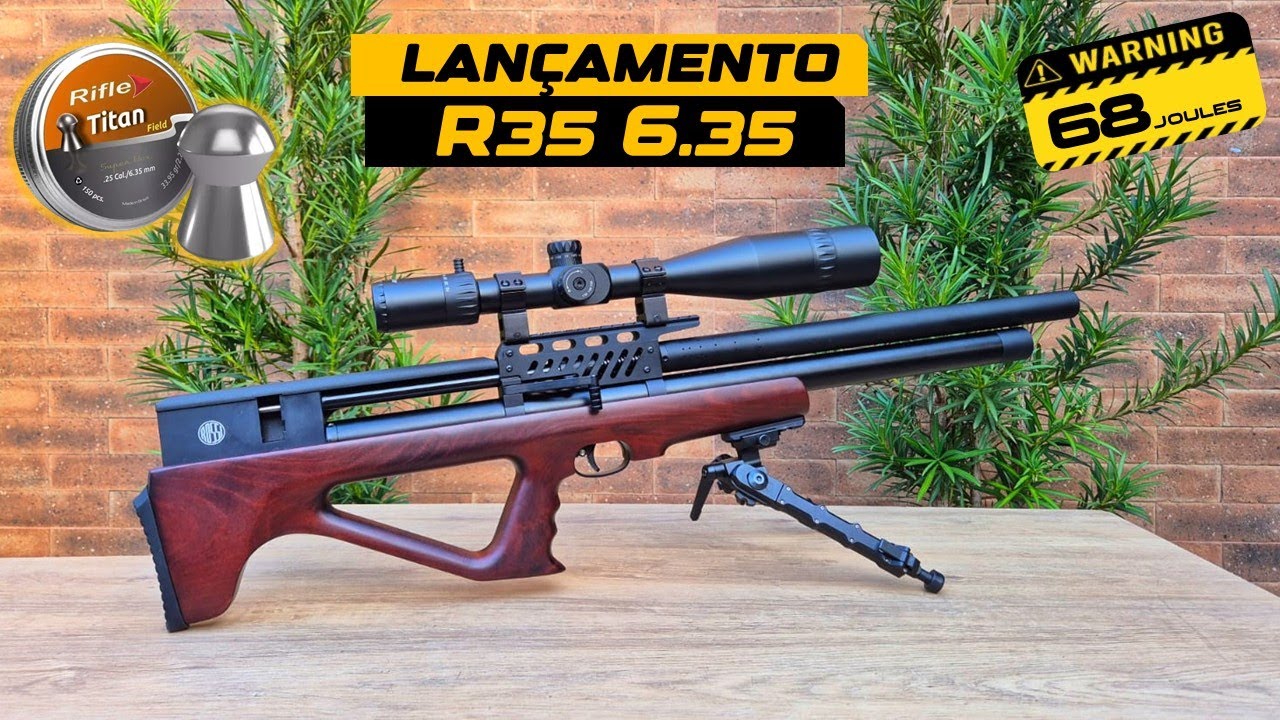 NOVA ROSSI R35 6.35 COM 300cc - CARABINA BULLPUP FORTE DEMAIS !