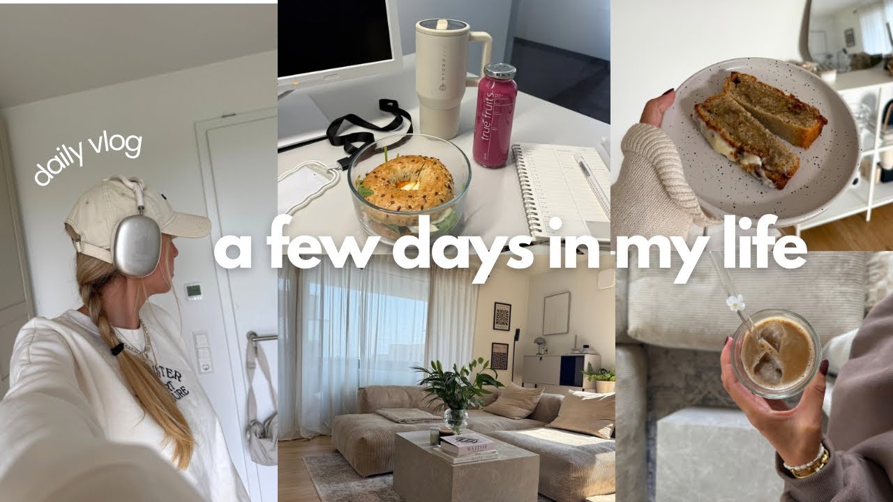 Bürotag, jeans haul, what I eat, Joggen & Zimt Bananenbrot backen | DAILY VLOG