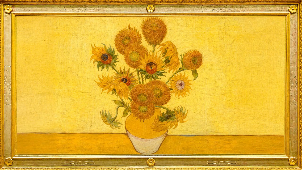 Van Gogh Sunflowers Museum Screensaver for Frame TV | 4K TV Background